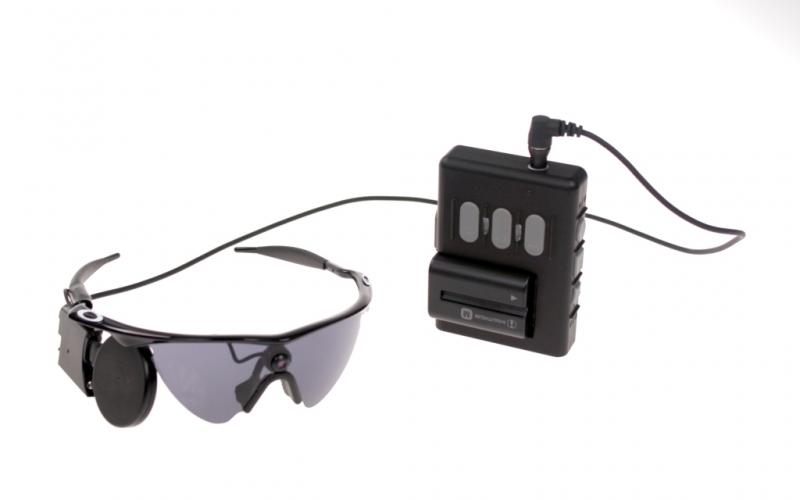 Image of glasses and video processing unit