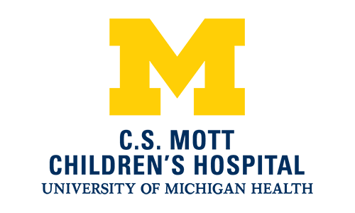 Maize block M with C.S. Mott Children's Hospital, University of Michigan Health beneath