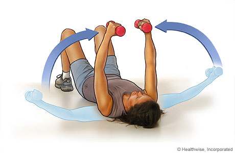 Chest fly exercise