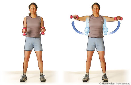 Lateral raise exercise