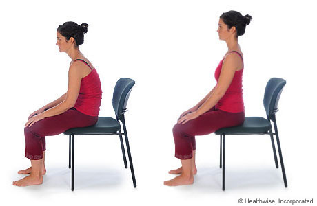 Picture of how to do the sitting pelvic-rock exercise