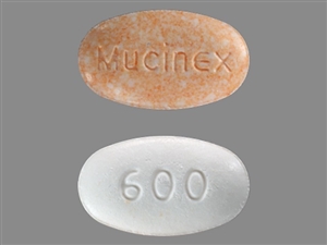 mucinex 600 guaifenesin pseudoephedrine mg orange oval pill pse hydrochloride pills entex dosage slide imprinted pb