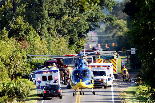 Survival Flight at an accident scene