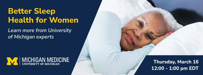 Better Sleep Health for Women Promo