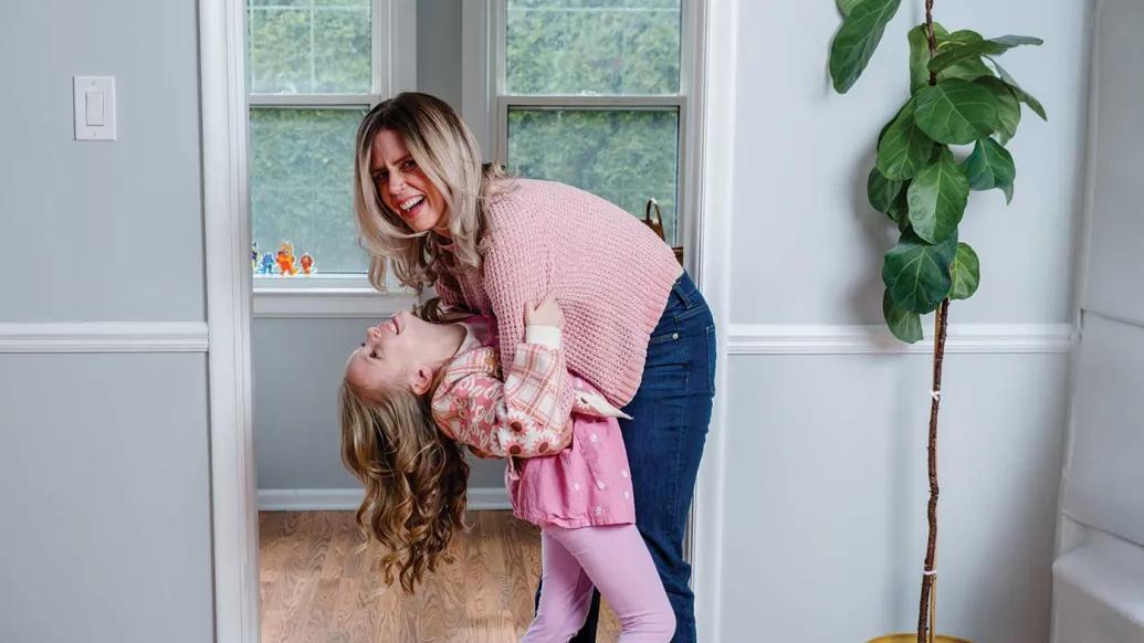 Claire Sloma with her daughter