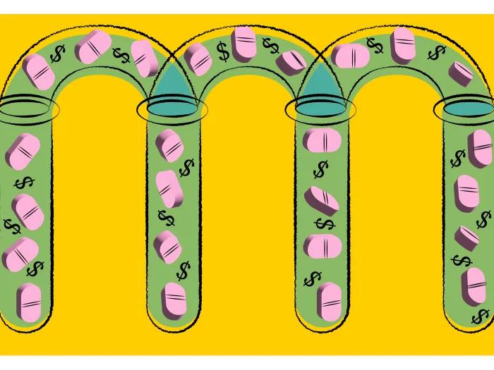 money pills cancer vial yellowArtboard