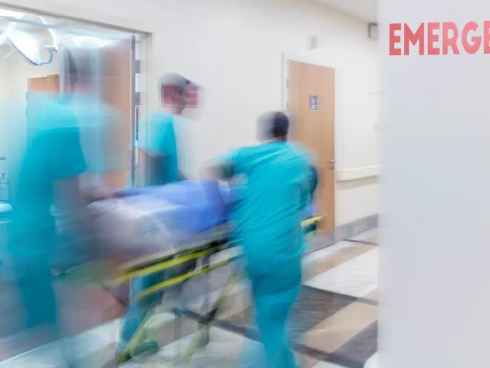 hospital staff emergency room patient rush