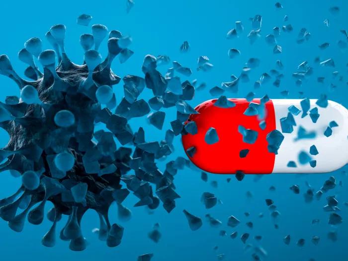 pill attacking coronavirus