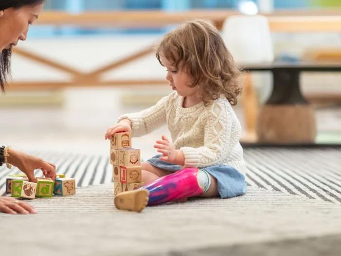 CHEAR Child playing with blocks