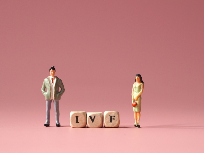 Couple man woman IVF blocks