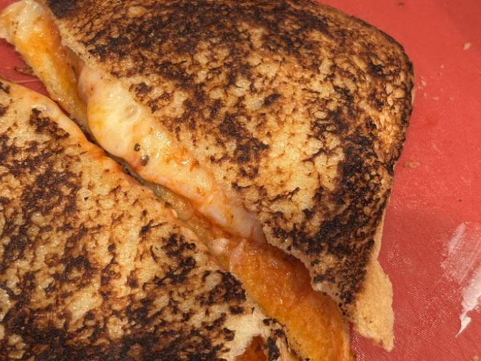 Grilled pizza sandwich