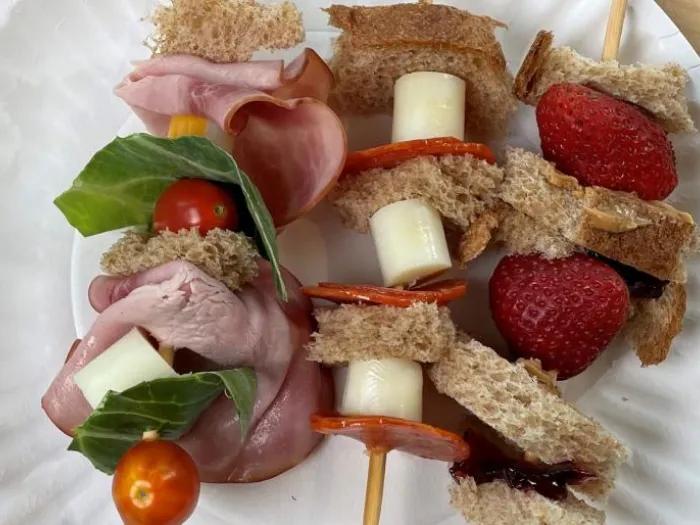 Picnic Sandwiches on-a-stick | Camp Little Victors