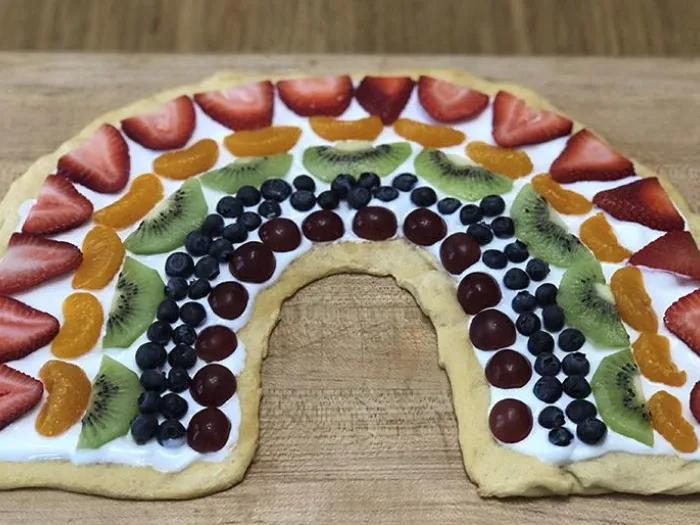 Yummy Fruit Rainbow Pizzas |  Camp Little Victors