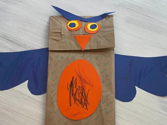 Owl Lunch Bag Puppet