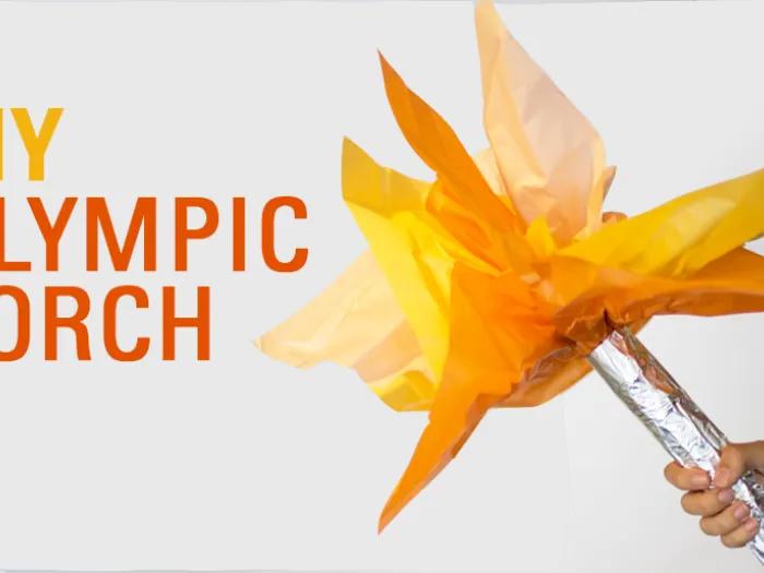 Orange Olympic Torch Craft