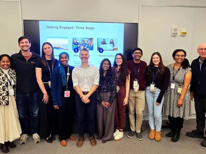 The inaugural program cohort with faculty facilitators Shane Quinonez and Joseph Kolars.