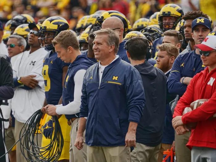 University of Michigan Coach Jim Plocki 