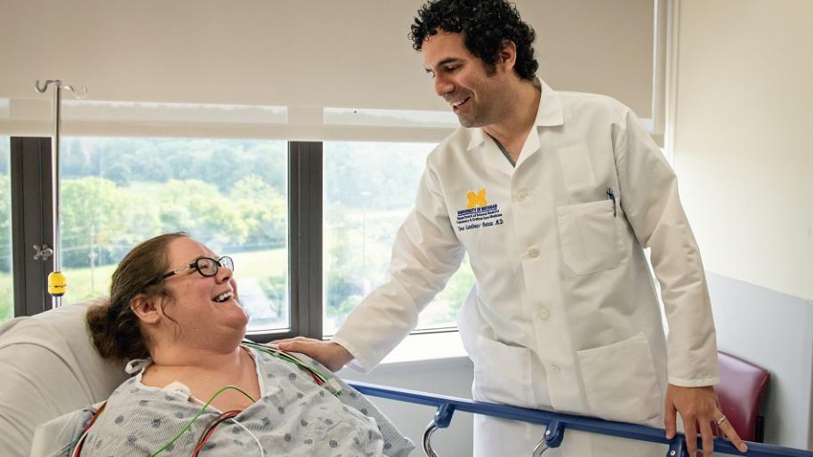 Michigan Medicine's Dr. Jose Cardenas-Garcia and Interventional Pulmonology patient