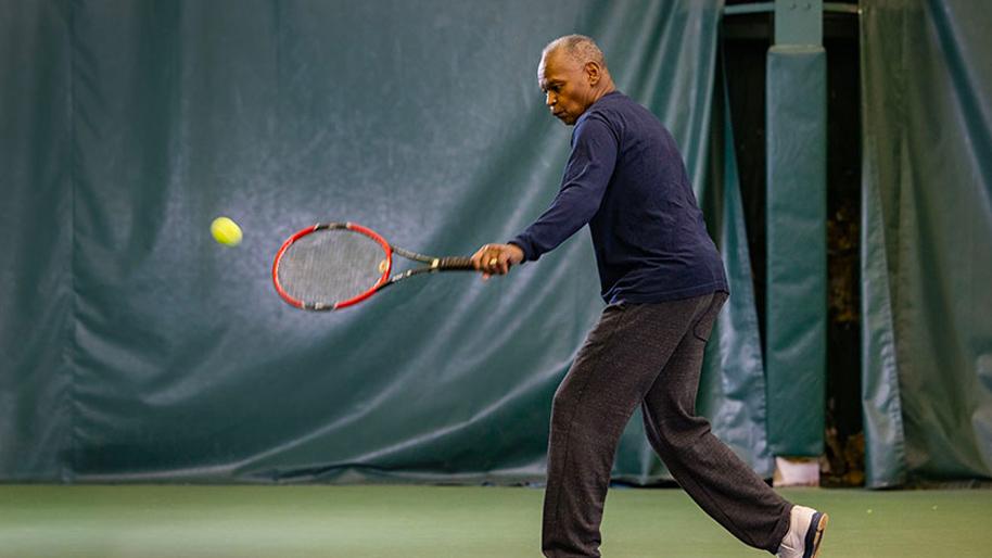David Sloan, Jr. is back playing his beloved sport, tennis, after discovering he was dealing with undiagnosed myositis that led to the scarring of his lungs and a double lung transplant.