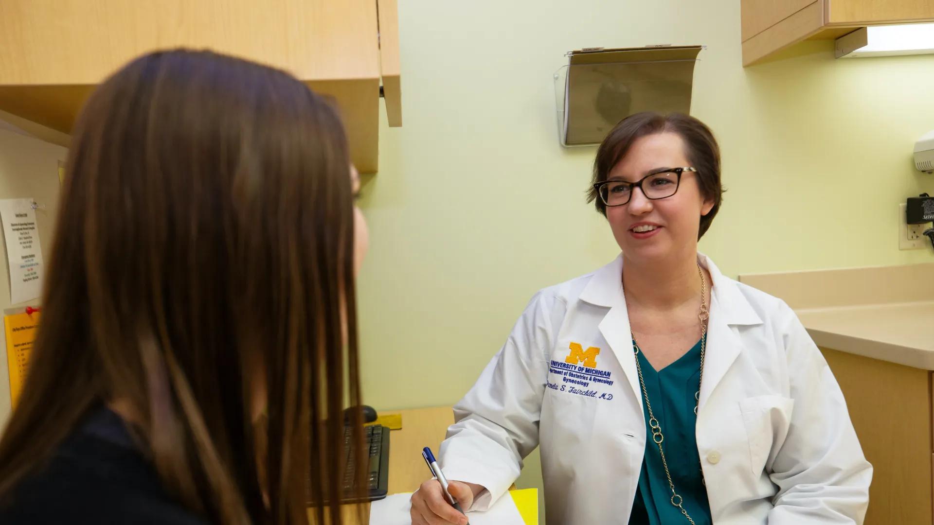 dr fairchild talking to patient