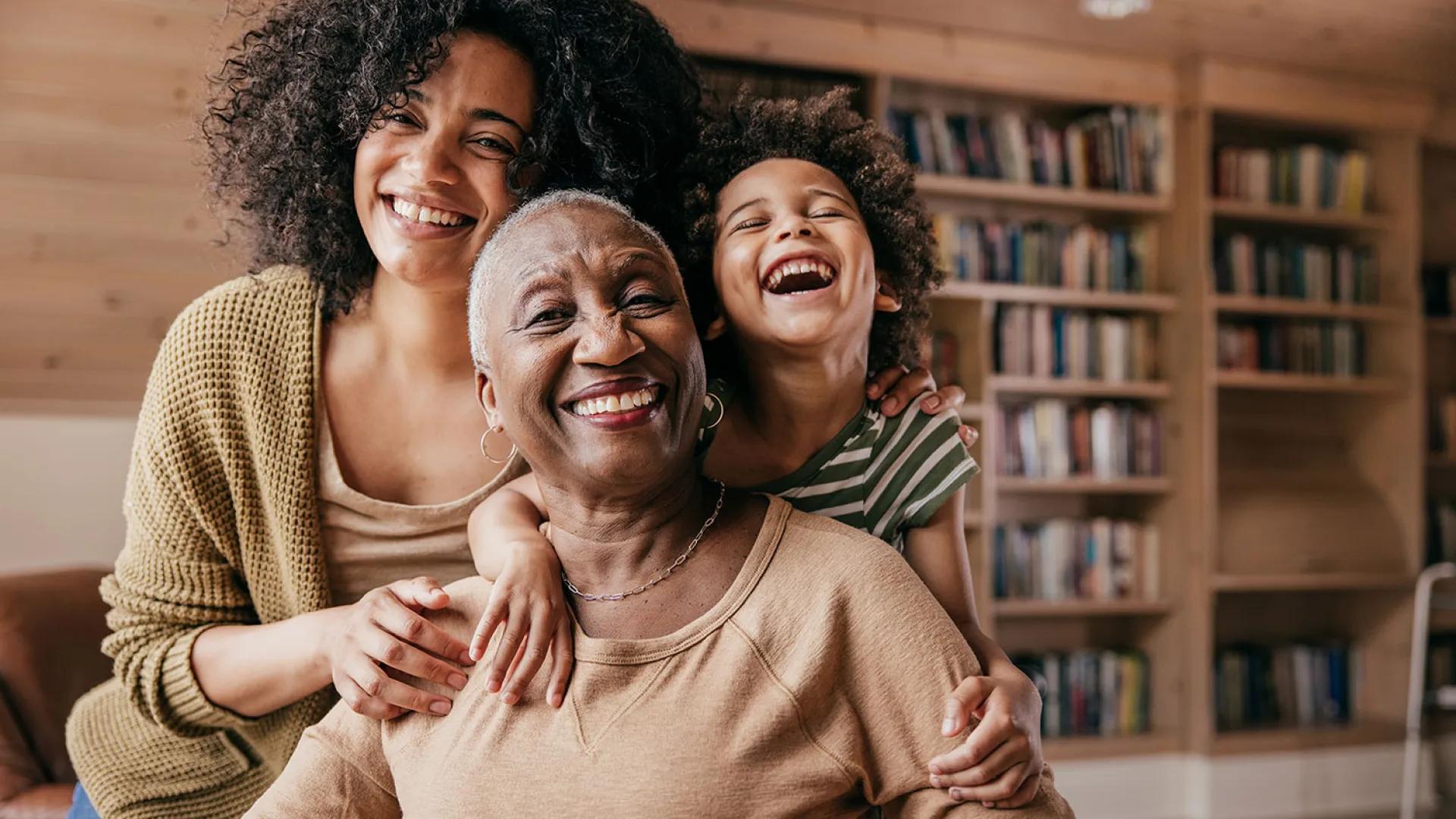 Multigenerational family of women