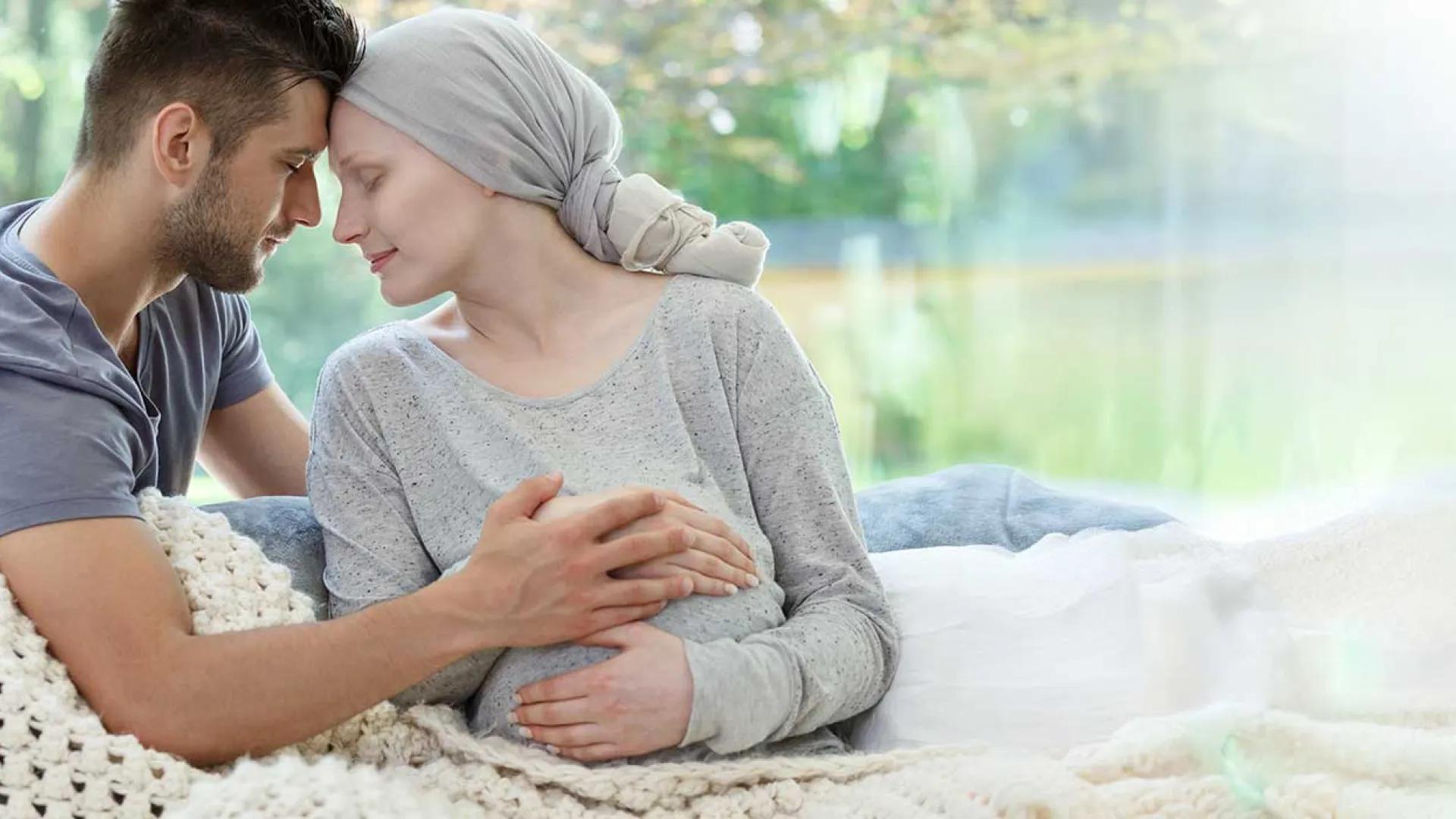 Couple with one being pregnant and in treatment for cancer