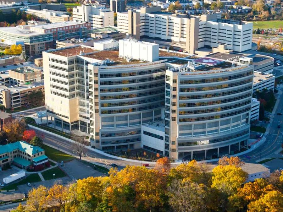 Mott's Children's Hospital Overhead Shot