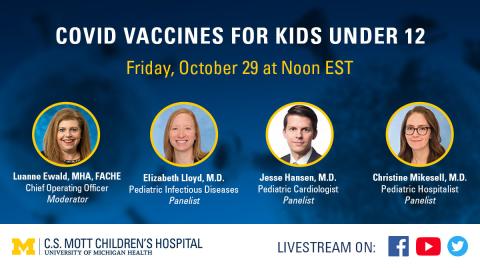 Kids Under 12 COVID Vaccine Livestream