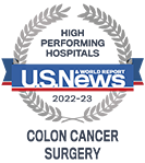 USNWR Colon Cancer Surgery Badge.