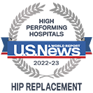 USNWR Hip Replacement badge