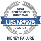 USNWR Kidney Disease badge