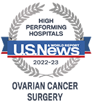 USNWR Ovarian Cancer Surgery badge