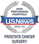 USNWR Prostate Cancer Surgery badge