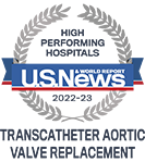 USNWR TAVR badge