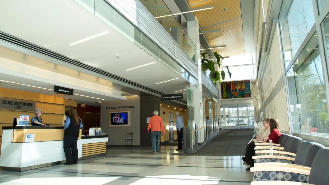 lobby of the Kellogg eye center