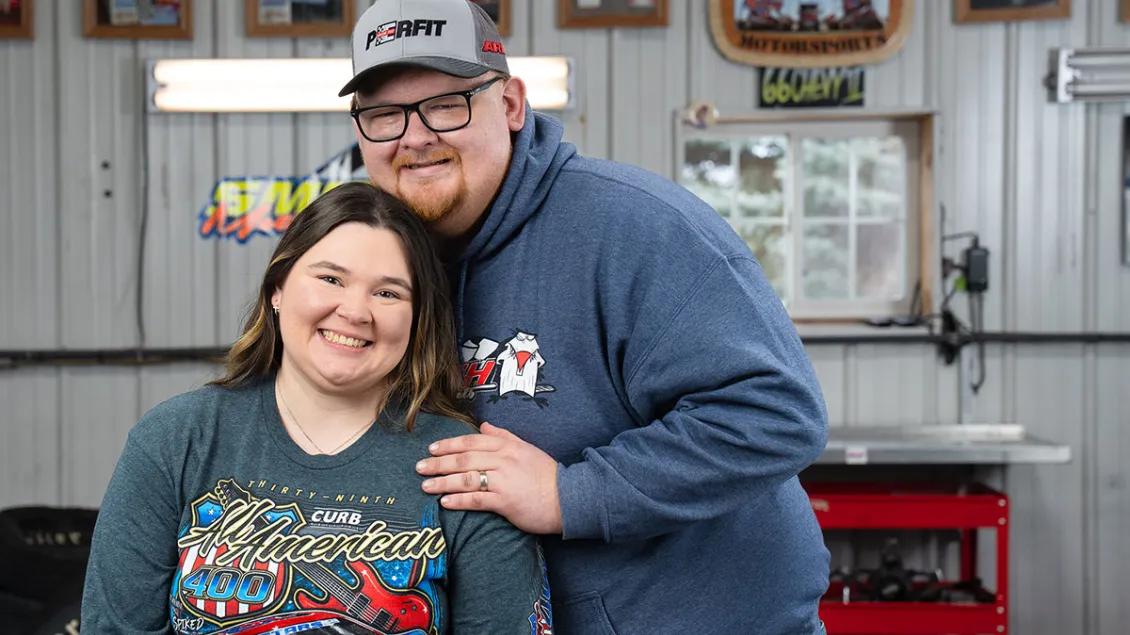Testicular cancer survivor Zach and his wife