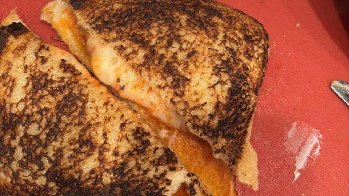Grilled pizza sandwich
