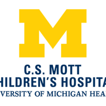 Maize block M with C.S. Mott Children's Hospital, University of Michigan Health beneath