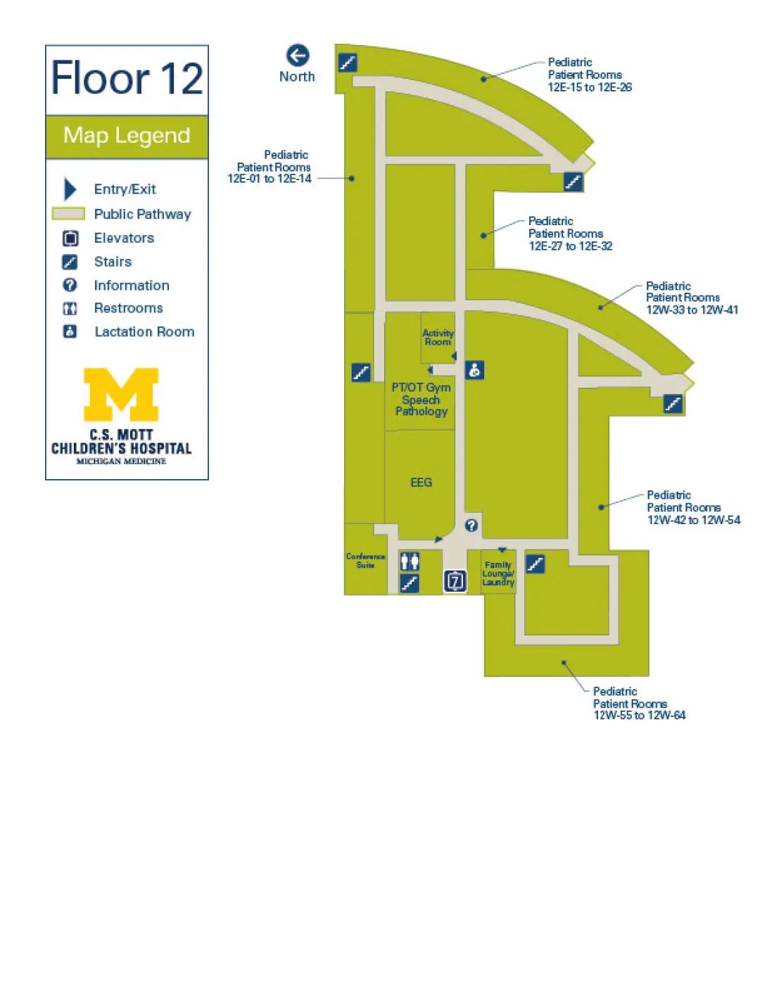 Floor 12 - C.S. Mott Children's Hospital 