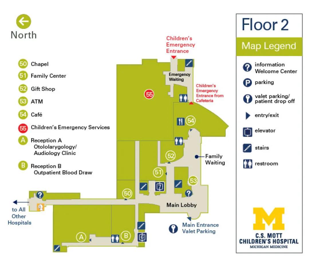 Floor 2 - C.S. Mott Children's Hospital