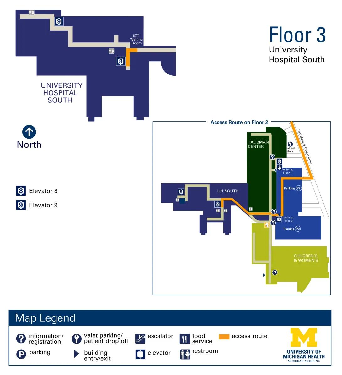 Floor 3 - University Hospital South
