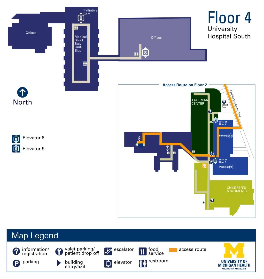 Floor 4 - University Hospital South