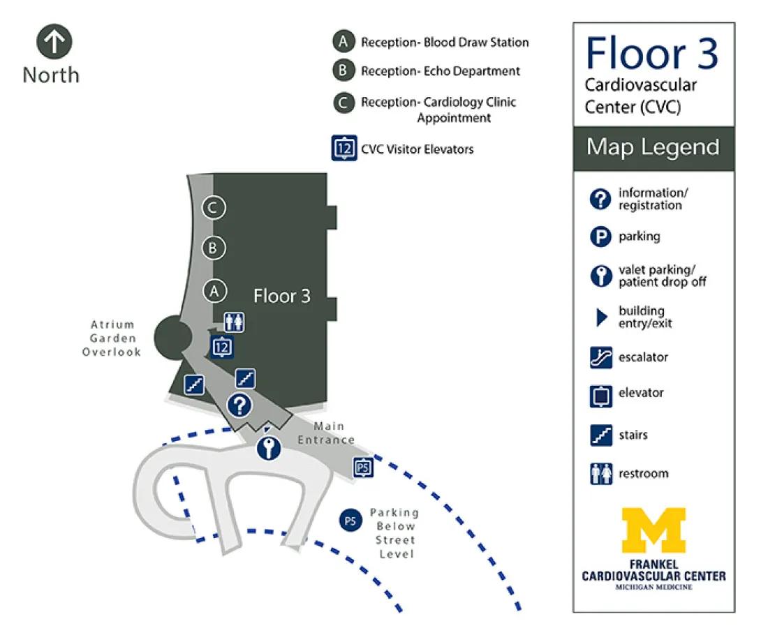 Floor 3 - Frankel Cardiovascular Center