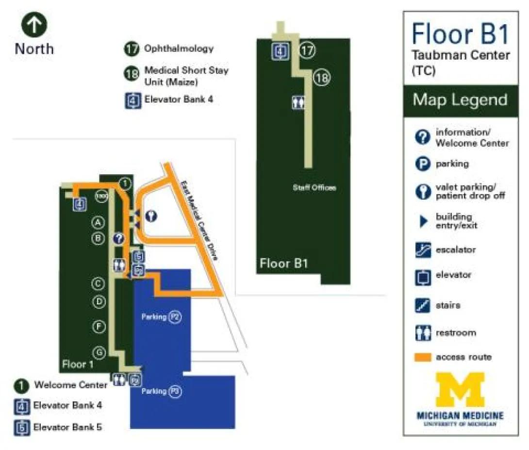 Floor B1 - Taubman Center 