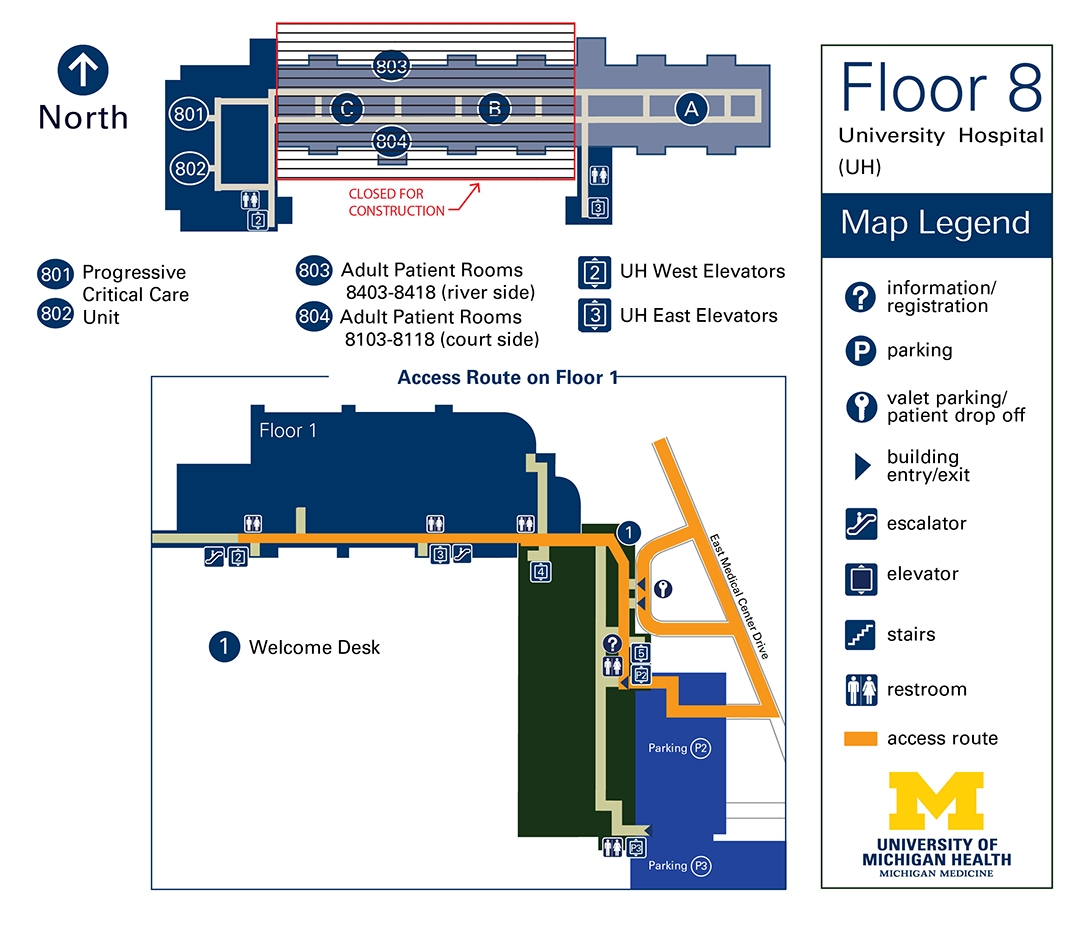 Floor 8 - University Hospital | University of Michigan Health