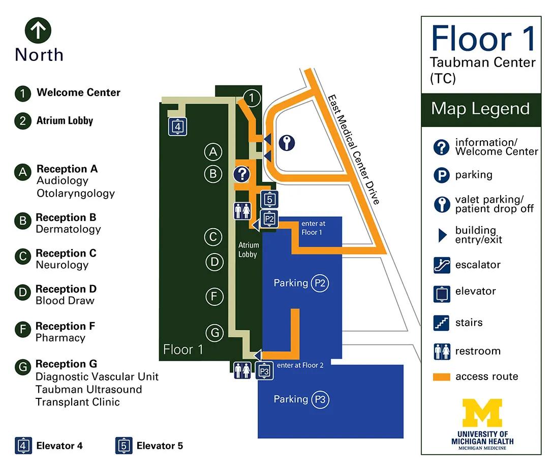 Floor 1 - Taubman Health Center