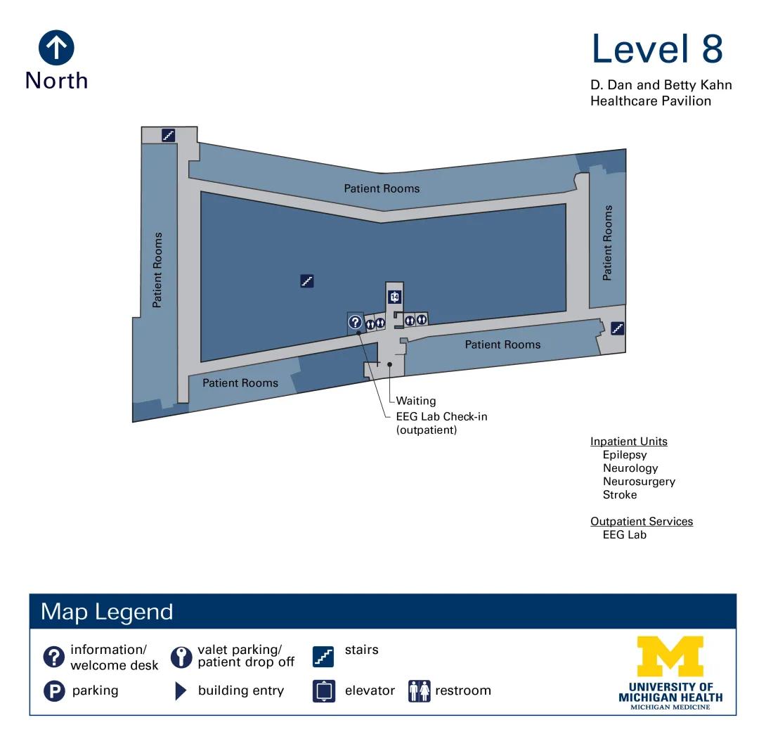 Floor 8 - D. Dan and Betty Kahn Health Care Pavilion