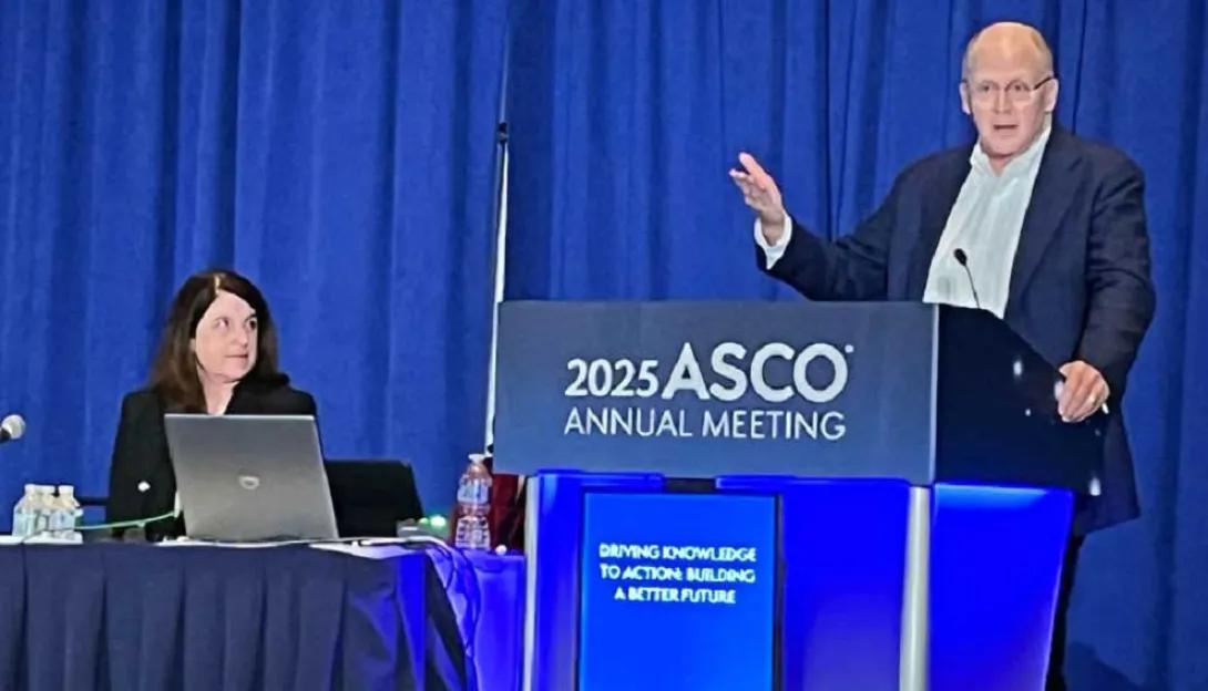 Mark Fendrick, M.D., takes part in a panel discussion at ASCO 2025.